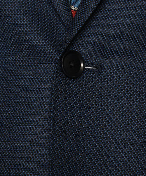 green label relaxing（グリーンレーベルリラクシング）の「KANGAROO ISLAND WOOL バーズアイ 2ボタン RV NT HP ジャケット ◆（スーツジャケット・メンズ・グレー/ロイヤルブルー・42/44/46/48/50/52）」の12枚目の写真