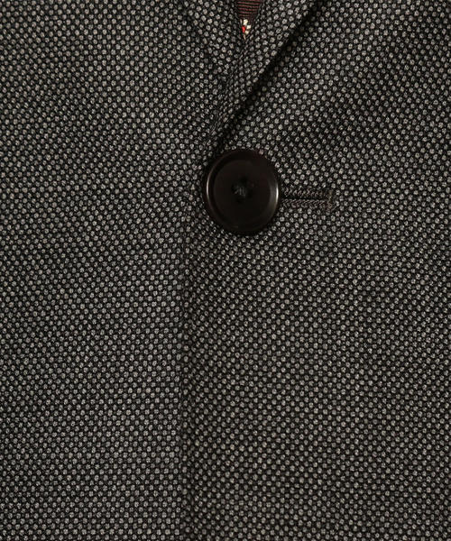 green label relaxing（グリーンレーベルリラクシング）の「KANGAROO ISLAND WOOL バーズアイ 2ボタン RV NT HP ジャケット ◆（スーツジャケット・メンズ・グレー/ロイヤルブルー・42/44/46/48/50/52）」の16枚目の写真