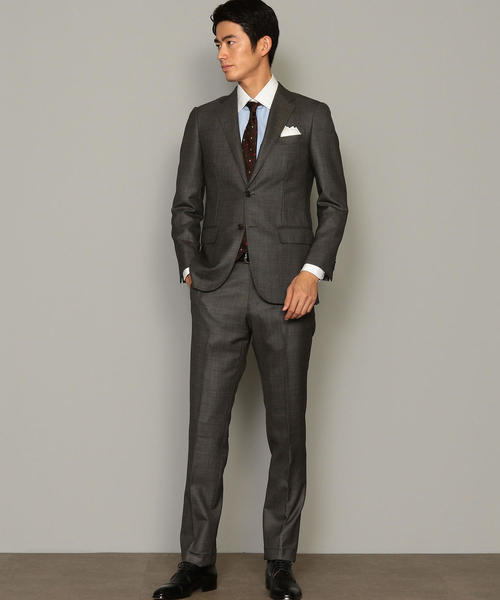 green label relaxing（グリーンレーベルリラクシング）の「KANGAROO ISLAND WOOL バーズアイ 2ボタン RV NT HP ジャケット ◆（スーツジャケット・メンズ・グレー/ロイヤルブルー・42/44/46/48/50/52）」の17枚目の写真