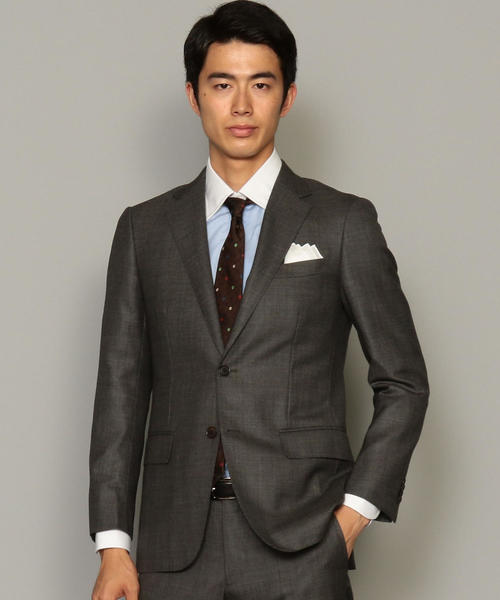 green label relaxing（グリーンレーベルリラクシング）の「KANGAROO ISLAND WOOL バーズアイ 2ボタン RV NT HP ジャケット ◆（スーツジャケット・メンズ・グレー/ロイヤルブルー・42/44/46/48/50/52）」の19枚目の写真