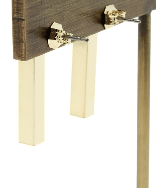 mystic（ミスティック）の「スティックピアス（ピアス（両耳用）・レディース・ゴールド・ﾌﾘ-）」の2枚目の写真