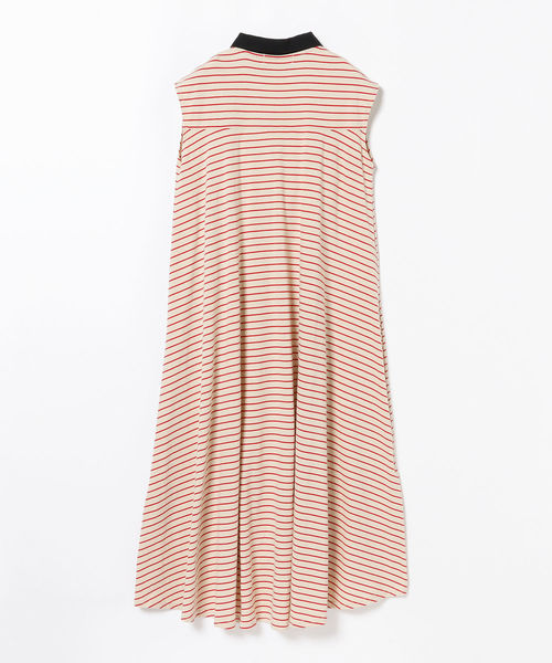 Ray BEAMS（レイビームス）の「Ray BEAMS / ボーダー フレア ポロ ワンピース（ワンピース・レディース・ベージュ/ネイビー/ブルー・ONE SIZE）」の12枚目の写真