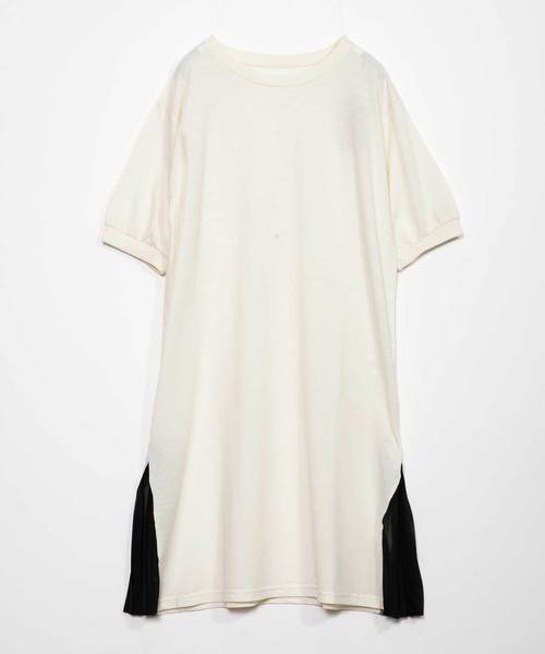 Pinky アズノゥアズピンキー のファッション Know As ワンピース セール As Know Zozo限定 サイドプリーツ裏毛ワンピース ワンピース As