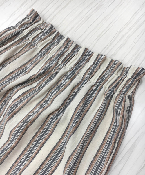 vingtrois（バントロア）の「【vingtrois】ハイウエストマルチストライプタイトスカート（スカート・レディース・ベージュ/ネイビー/キャメル・M）」の16枚目の写真