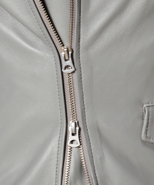 MONKEY TIME（モンキータイム）の「MT∴ シープレザー ニュールック ダブル ライダースジャケット◇§（ライダースジャケット・メンズ・ブラック/グレー・SMALL/MEDIUM/LARGE/X-LARGE）」の20枚目の写真