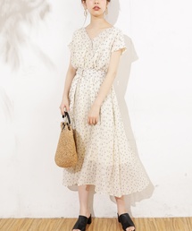 natural couture | 前後2WAYカシュクールプリーツワンピース(ワンピース)