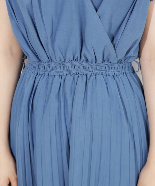 natural couture（ナチュラルクチュール）の「前後2WAYカシュクールプリーツワンピース（ワンピース・レディース・アイボリー/ブラック/ブラック系その他/ライトベージュ/ミント/ブルー/イエロー/ラベンダー/グリーン・FREE）」の14枚目の写真