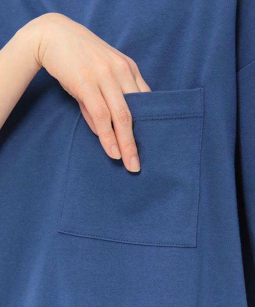 LAKOLE(ラコレ)の「オーバーサイズチュニック / LAKOLE(Tシャツ/カットソー・レディース・ホワイト/ブラック/キャメル/ブルー・SMALL/MEDIUM)」の14枚目の写真