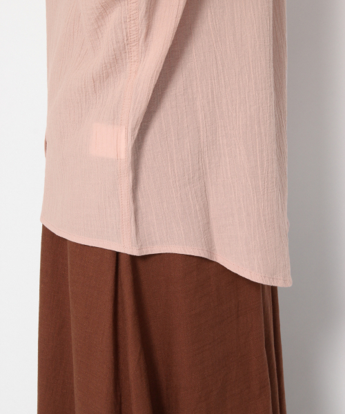 Heather（ヘザー）の「Wポケットコットンシャツ/SS　841909（シャツ/ブラウス・レディース・ホワイト/ベージュ/ピンク・FREE）」の8枚目の写真