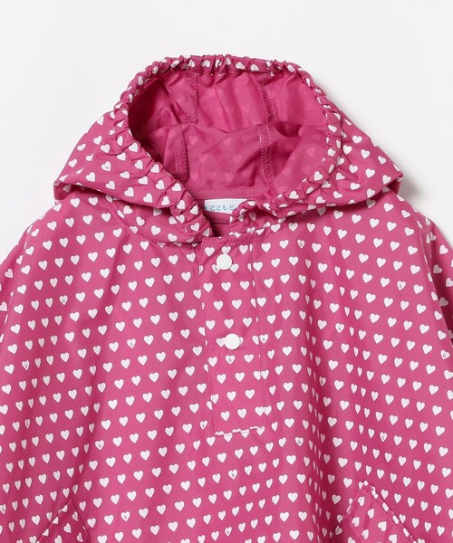 こども ビームス（コドモビームス）の「b柄 レインポンチョ（70～90cm）（レインコート/ポンチョ・キッズ・チャコールグレー/レッド系その他3/サックスブルー/ブルー系その他2/ネイビー/バイオレット・ONE SIZE）」の7枚目の写真