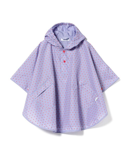 こども ビームス（コドモビームス）の「b柄 レインポンチョ（70～90cm）（レインコート/ポンチョ・キッズ・チャコールグレー/レッド系その他3/サックスブルー/ブルー系その他2/ネイビー/バイオレット・ONE SIZE）」の12枚目の写真