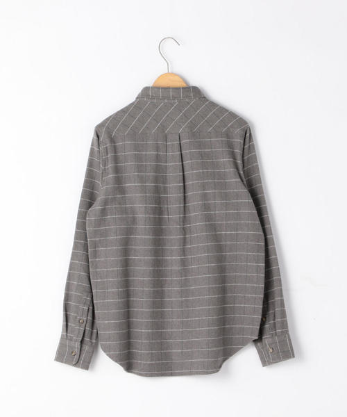 coen（コーエン）の「インディアンコットンネルシャツ（シャツ/ブラウス・レディース・ベージュ/ネイビー/グレー・LARGE/MEDIUM）」の5枚目の写真