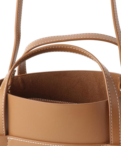 BEAUTY&YOUTH UNITED ARROWS（ビューティーアンドユースユナイテッドアローズ）の「BY スクエアステッチショルダーバッグ -2WAY-（ショルダーバッグ・レディース・ブラック/ブラウン/コバルトブルー・FREE）」の19枚目の写真