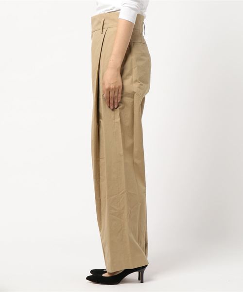 STUDIOUS SELECT（ステュディオスセレクト）の「【BAUME(ボーメ)】チノタックパンツ（その他パンツ・レディース・ホワイト/ベージュ・36）」の4枚目の写真