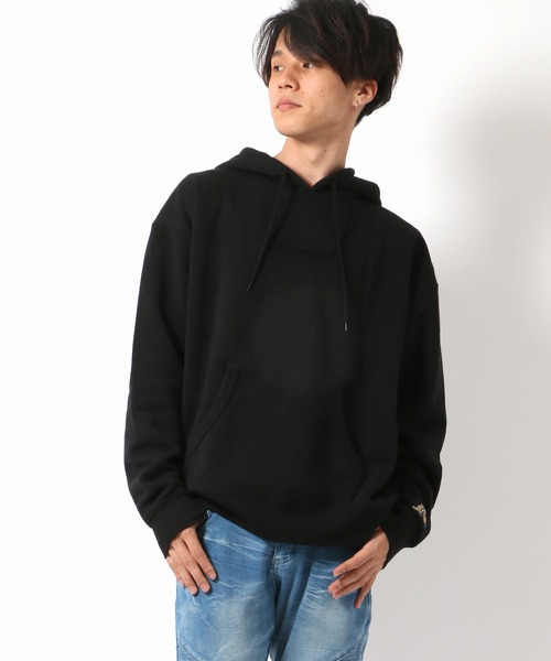 KANGOL(カンゴール)の「KANGOL 裏起毛エンボスパーカー(パーカー・メンズ・ブラック/ベージュ/マルーン・LL/M/L)」の1枚目の写真
