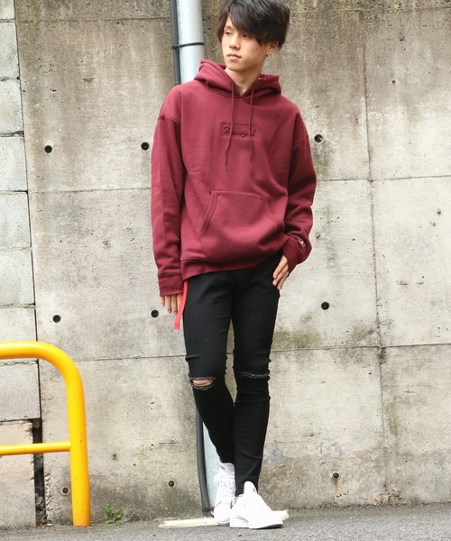 KANGOL(カンゴール)の「KANGOL 裏起毛エンボスパーカー(パーカー・メンズ・ブラック/ベージュ/マルーン・LL/M/L)」の5枚目の写真
