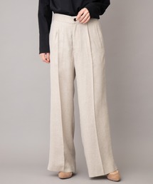 リネンライクトリアセテートワイドパンツ(セットアップ可)