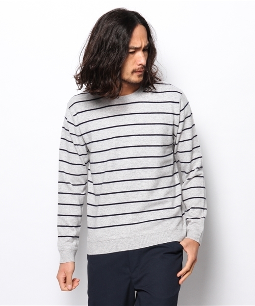 SHIPS（シップス）の「SC: 12ゲージ カシミヤ クルーネック ロングスリーブ ニット■●（ニット/セーター・メンズ・アイボリー/ブルー/イエロー/ネイビー/ダークグレー/レッド/オフホワイト/グレー・LARGE/MEDIUM/SMALL/X-LARGE）」の5枚目の写真