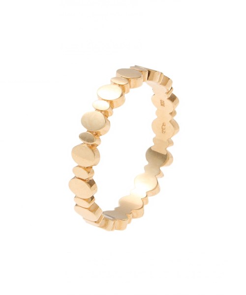 COCOSHNIK(ココシュニック)の「オーバル連続 リング(リング・レディース・ホワイト系その他7・10号/14号/12号)」の2枚目の写真