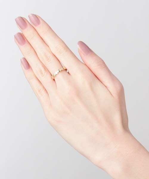 COCOSHNIK(ココシュニック)の「オーバル連続 リング(リング・レディース・ホワイト系その他7・10号/14号/12号)」の6枚目の写真