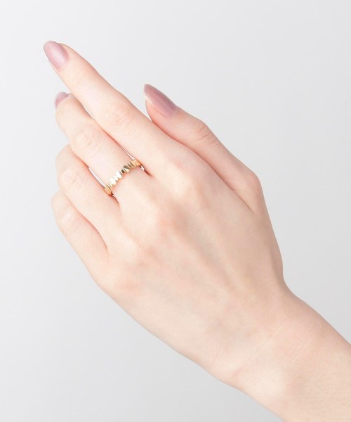 COCOSHNIK(ココシュニック)の「オーバル連続 リング(リング・レディース・ホワイト系その他7・10号/14号/12号)」の7枚目の写真