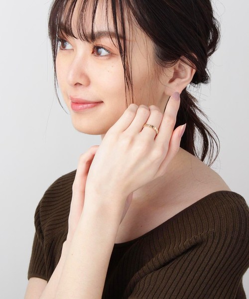 COCOSHNIK(ココシュニック)の「オーバル連続 リング(リング・レディース・ホワイト系その他7・10号/14号/12号)」の10枚目の写真