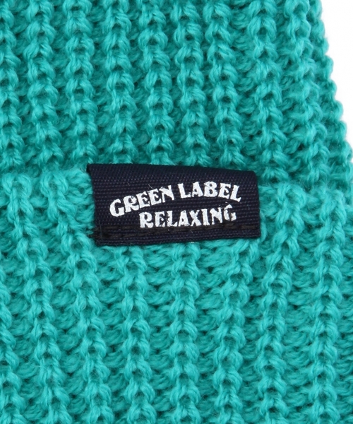 green label relaxing（グリーンレーベルリラクシング）の「GLR カラーニットワッチ（ニットキャップ/ビーニー・キッズ・ホワイト/ピンク/イエロー/ターコイズブルー/ネイビー・フリー）」の7枚目の写真