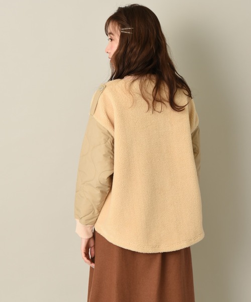 Lee(リー)の「【Lee】KILTTING SLEEVE PULLOVER(ニット/セーター・レディース・ベージュ/グリーン・FREE)」の12枚目の写真