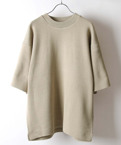 NILWAY(ニルウェイ)の「【Nilway】ミラノリブTシャツ【ヘビーウェイト】(Tシャツ/カットソー・メンズ・ブラック/ベージュ/ブラウン/グレー/オフホワイト/ブルー・MEDIUM/LARGE/X-LARGE)」の5枚目の写真