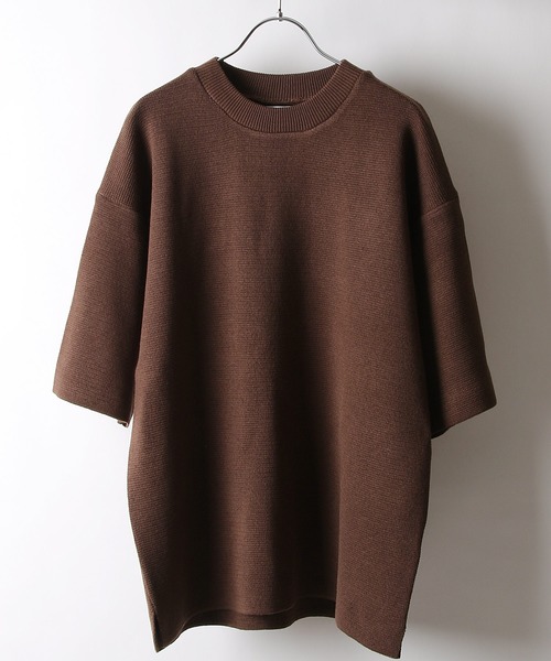 NILWAY(ニルウェイ)の「【Nilway】ミラノリブTシャツ【ヘビーウェイト】(Tシャツ/カットソー・メンズ・ブラック/ベージュ/ブラウン/グレー/オフホワイト/ブルー・MEDIUM/LARGE/X-LARGE)」の4枚目の写真