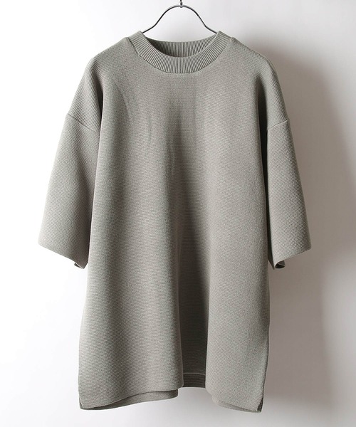 NILWAY(ニルウェイ)の「【Nilway】ミラノリブTシャツ【ヘビーウェイト】(Tシャツ/カットソー・メンズ・ブラック/ベージュ/ブラウン/グレー/オフホワイト/ブルー・MEDIUM/LARGE/X-LARGE)」の3枚目の写真
