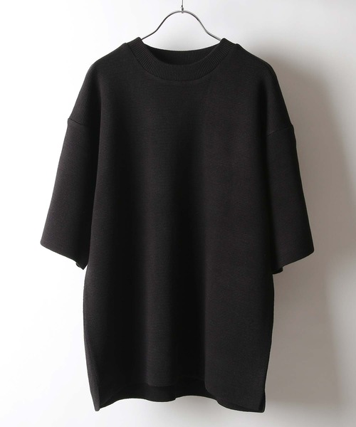 NILWAY(ニルウェイ)の「【Nilway】ミラノリブTシャツ【ヘビーウェイト】(Tシャツ/カットソー・メンズ・ブラック/ベージュ/ブラウン/グレー/オフホワイト/ブルー・MEDIUM/LARGE/X-LARGE)」の1枚目の写真