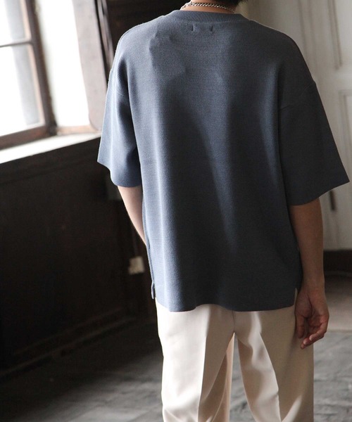 NILWAY(ニルウェイ)の「【Nilway】ミラノリブTシャツ【ヘビーウェイト】(Tシャツ/カットソー・メンズ・ブラック/ベージュ/ブラウン/グレー/オフホワイト/ブルー・MEDIUM/LARGE/X-LARGE)」の13枚目の写真