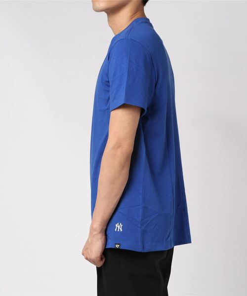 '47(フォーティーセブン)の「MLB公認 ’47BRAND NY ヤンキース ワンポイント プリント半袖Tシャツ(Tシャツ/カットソー・メンズ・ネイビー/ロイヤルブルー/レッド/ブラック/グレー/ダークグリーン・L/M/S/XL)」の19枚目の写真