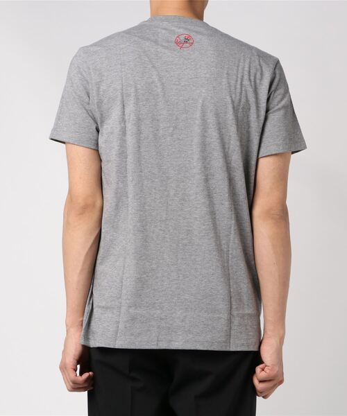 【関税込】 半袖Tシャツ - グレー MLB公認 '47BRAND NY ヤンキース ワンポイント プリント半袖T