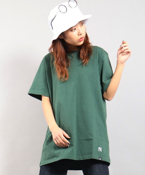 '47(フォーティーセブン)の「MLB公認 ’47BRAND NY ヤンキース ワンポイント プリント半袖Tシャツ(Tシャツ/カットソー・メンズ・ネイビー/ロイヤルブルー/レッド/ブラック/グレー/ダークグリーン・L/M/S/XL)」の4枚目の写真