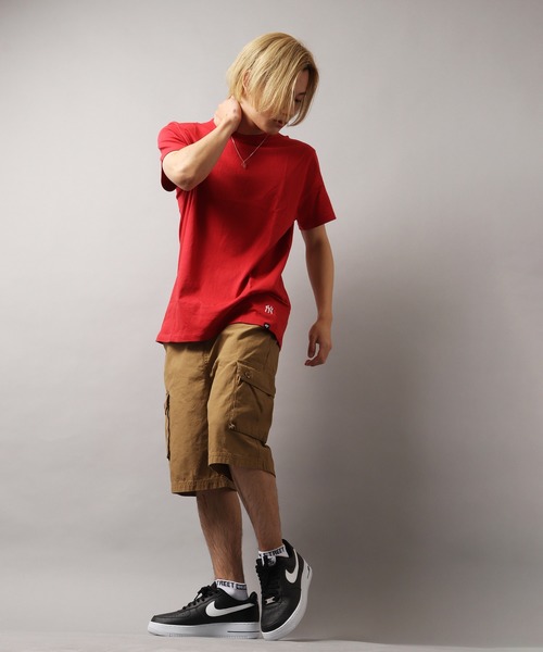 '47(フォーティーセブン)の「MLB公認 ’47BRAND NY ヤンキース ワンポイント プリント半袖Tシャツ(Tシャツ/カットソー・メンズ・ネイビー/ロイヤルブルー/レッド/ブラック/グレー/ダークグリーン・L/M/S/XL)」の9枚目の写真