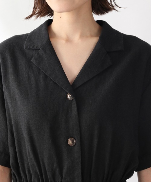 LOWRYS FARM（ローリーズファーム）の「カイキンワンピコート／ＳＳ　877235（ワンピース・レディース・アイボリー/ブラック/カーキ/イエロー・FREE）」の8枚目の写真