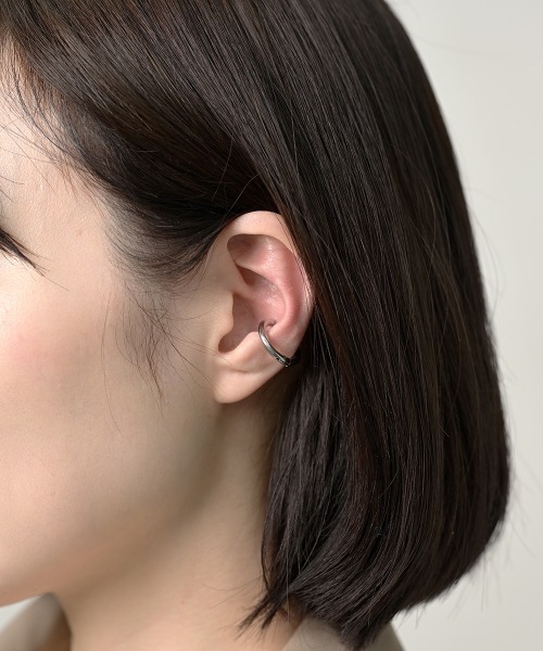 Fun & Daily（ファンアンドデイリー）の「F&D : クリップサークルイヤーカフ（イヤーカフ・レディース・ブラック/シルバー/ゴールド・FREE）」の12枚目の写真