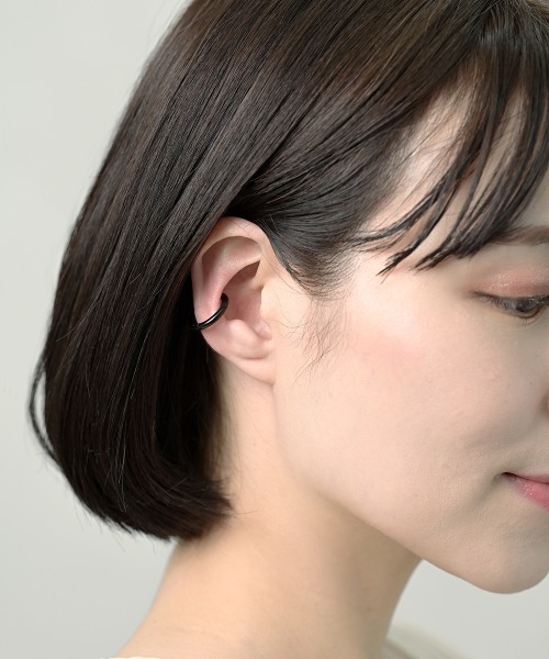 Fun & Daily（ファンアンドデイリー）の「F&D : クリップサークルイヤーカフ（イヤーカフ・レディース・ブラック/シルバー/ゴールド・FREE）」の18枚目の写真