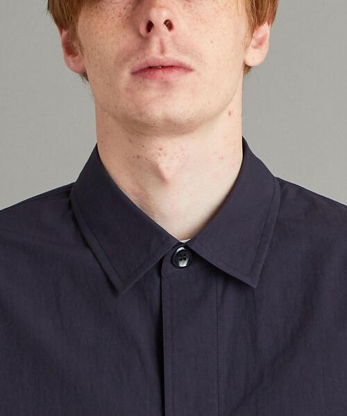 Steven Alan（スティーブンアラン）の「＜Steven Alan＞ OHMI WORKN REGULAR COLLAR LOOSE SHORT SLEEVE SHIRT/シャツ（シャツ/ブラウス・メンズ・ライトグレー/ネイビー・S/XL/M/L）」の10枚目の写真