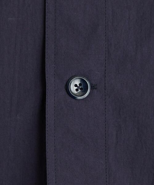 Steven Alan（スティーブンアラン）の「＜Steven Alan＞ OHMI WORKN REGULAR COLLAR LOOSE SHORT SLEEVE SHIRT/シャツ（シャツ/ブラウス・メンズ・ライトグレー/ネイビー・S/XL/M/L）」の7枚目の写真