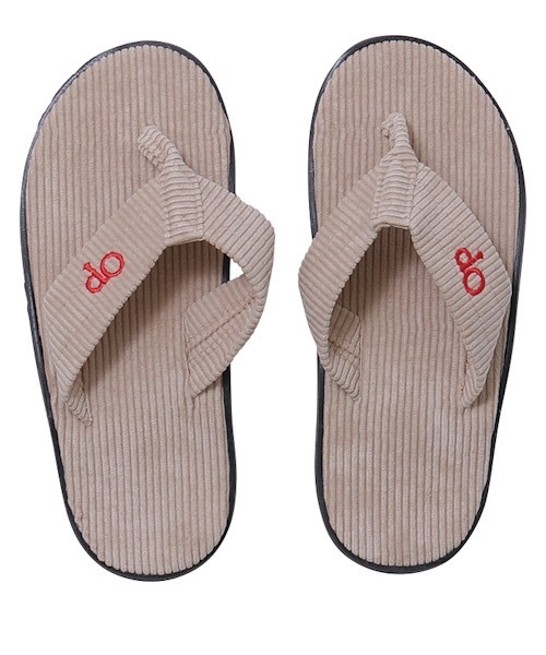 Ocean Pacific（オーシャンパシフィック）の「【OP/オーピー】メンズビーチサンダル / コーデュロイ ビーサン サーフ（サンダル・メンズ・ネイビー/ブラック/カーキ/ベージュ・25cm/27cm/24cm/26cm/23cm）」の3枚目の写真