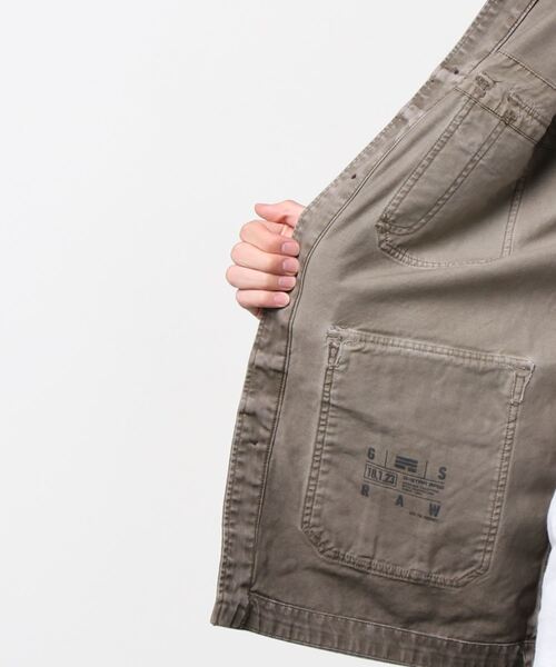 G-STAR（ジースター）の「UTILITY 4 POCKET INDOOR JACKET（ミリタリージャケット・メンズ・ベージュ系その他・SMALL/MEDIUM/LARGE/X-SMALL）」の10枚目の写真