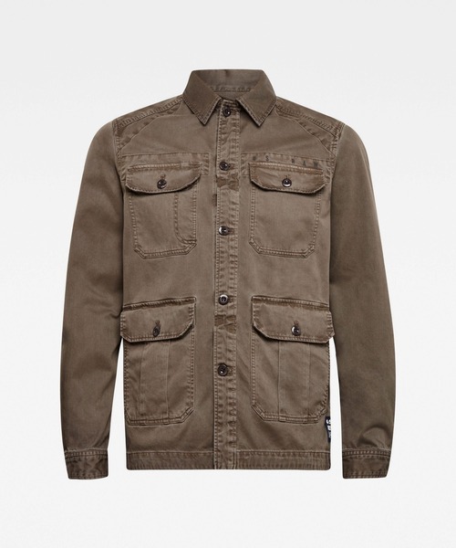 G-STAR（ジースター）の「UTILITY 4 POCKET INDOOR JACKET（ミリタリージャケット・メンズ・ベージュ系その他・SMALL/MEDIUM/LARGE/X-SMALL）」の5枚目の写真