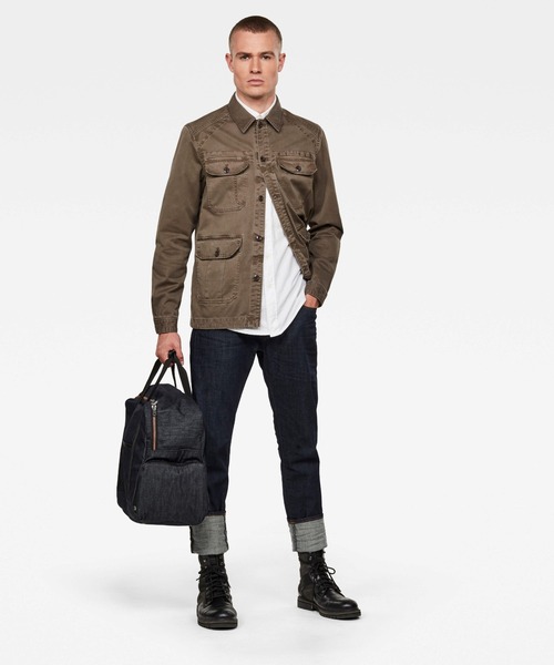 G-STAR（ジースター）の「UTILITY 4 POCKET INDOOR JACKET（ミリタリージャケット・メンズ・ベージュ系その他・SMALL/MEDIUM/LARGE/X-SMALL）」の4枚目の写真