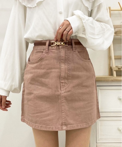 apres jour（アプレジュール）の「ベーシック台形スカート【ZOZOTOWN限定アイテム】（スカート・レディース・ブラック/オフホワイト/その他/ダークブルー/モカ/ミント・SMALL/MEDIUM/LARGE/X-LARGE）」の7枚目の写真