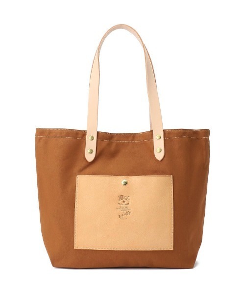 IL BISONTE（イルビゾンテ）の「IL BISONTE / CANVAS x LEATHER / トートバッグ（トートバッグ・レディース・ブラック/ダークブラウン/レッド/ライトブラウン/ブラック×ブラック/ブラック系その他/ライトオリーブ/ダークブラウン系/ネイビー・FREE）」の16枚目の写真