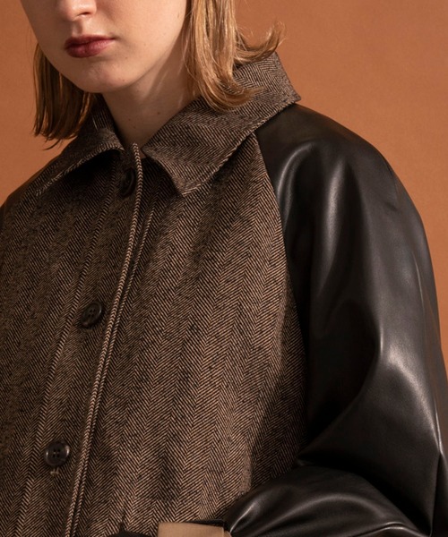 MIXテキスタイルボリュームジャケットMAISON SPECIAL MIXテキスタイルボリュームジャケットMAISON SPECIAL