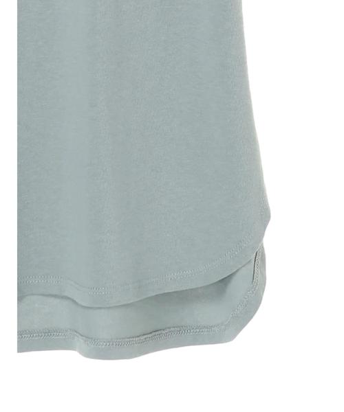 AMERICAN HOLIC（アメリカンホリック）の「前後差5分袖カットチュニック　＊（Tシャツ/カットソー・レディース・オフホワイト/チャコールグレー/ブラウン/サックスブルー/ベージュ・FREE）」の17枚目の写真